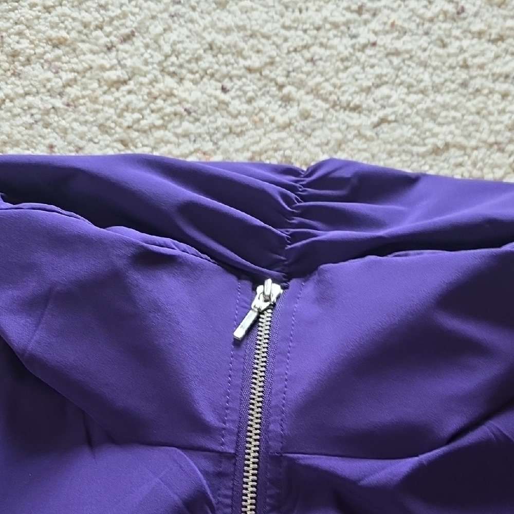 Women’s Purple Zip-Front Jacket - Picture 5 of 8